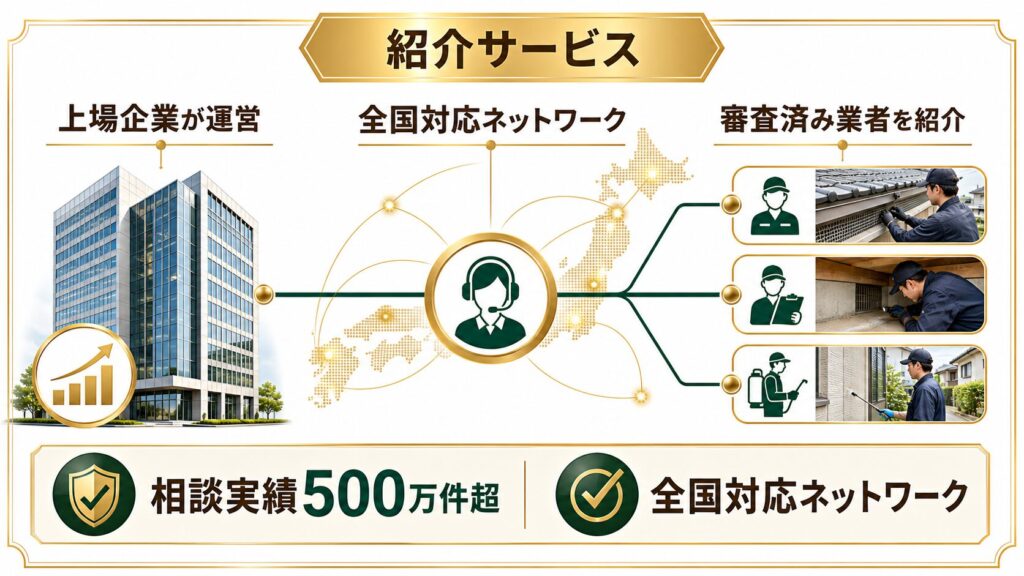 害獣駆除110番を運営する東証上場企業について説明するイメージ