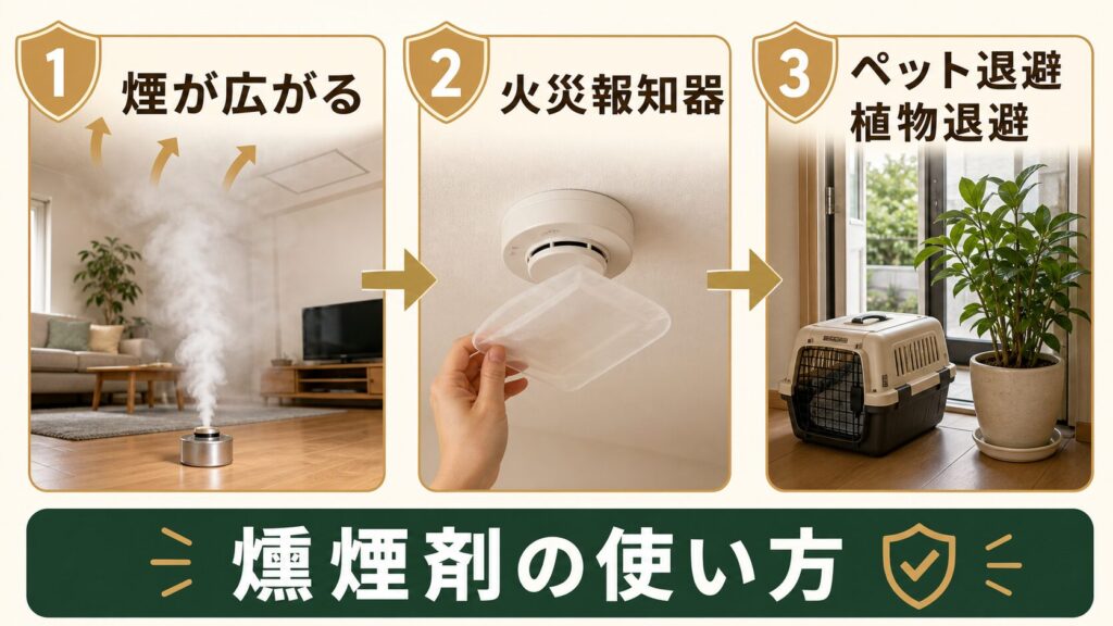 ネズミ駆除に使うバルサン(燻煙剤)のイメージ class=
