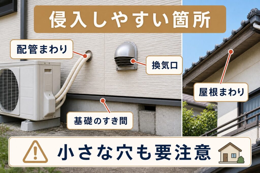 河川・水路に囲まれた低地のイメージ