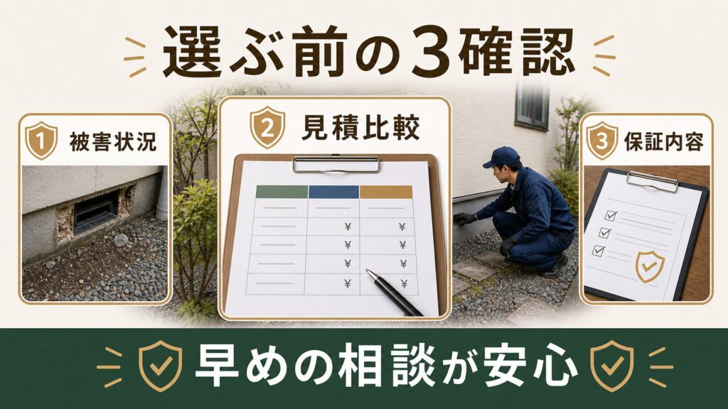 大洋防疫研究所がどんな人に向いているかをまとめたイメージ