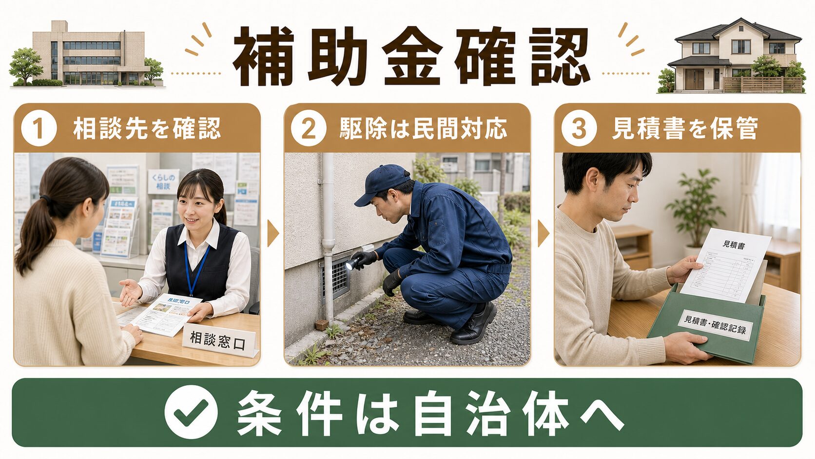 松戸市のネズミ駆除で自治体を解説するイメージ