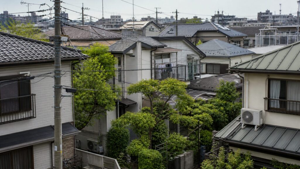 住宅が密集する松戸市の街並みのイメージ