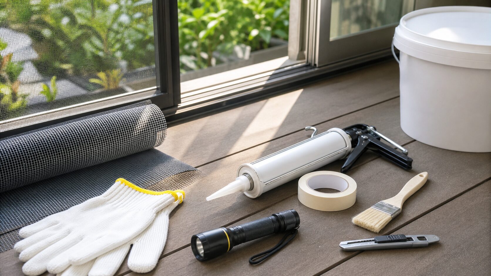 封鎖や点検に使う資材を準備するイメージ