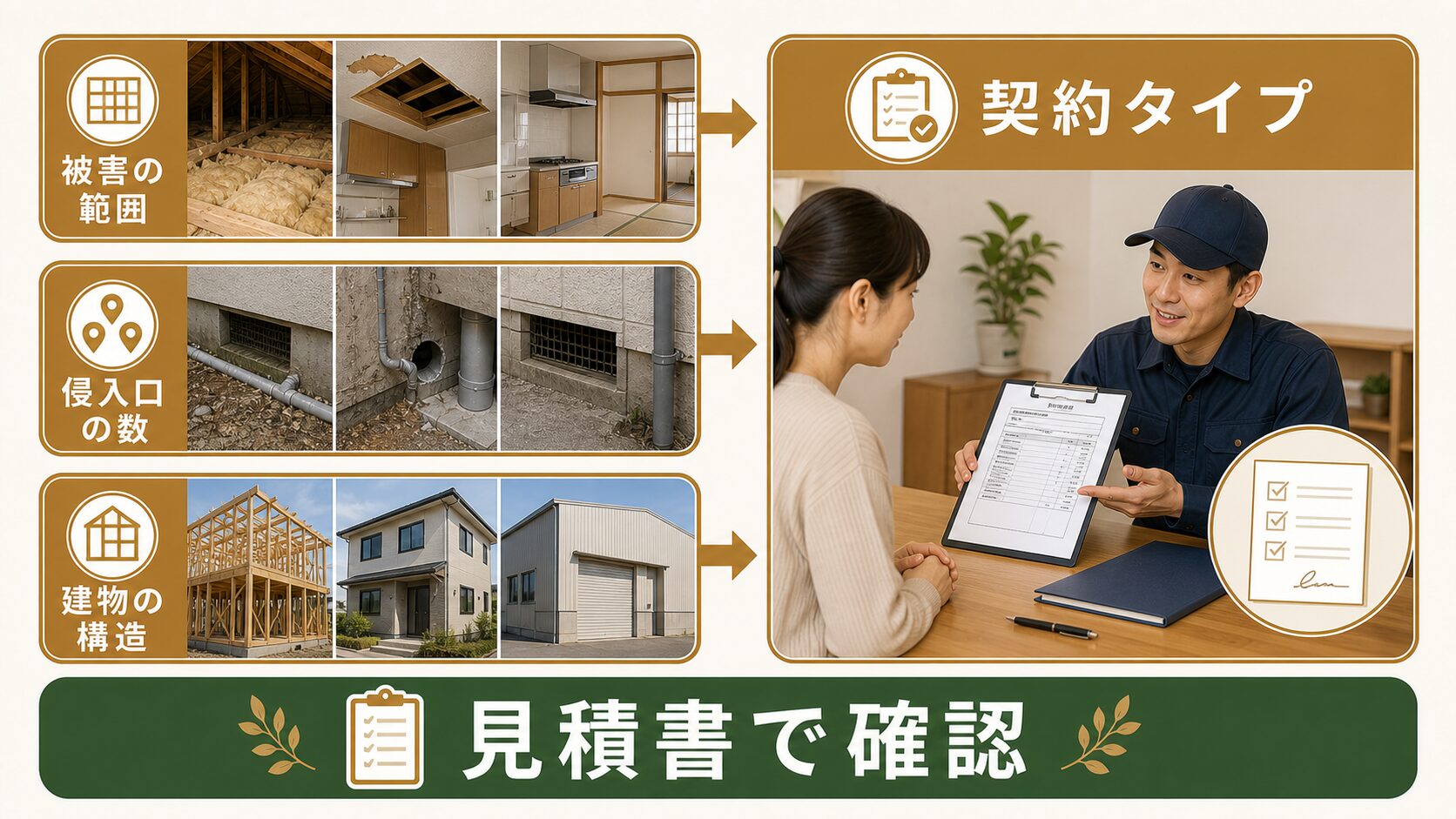 ハウスプロテクトの料金内訳を確認するイメージ