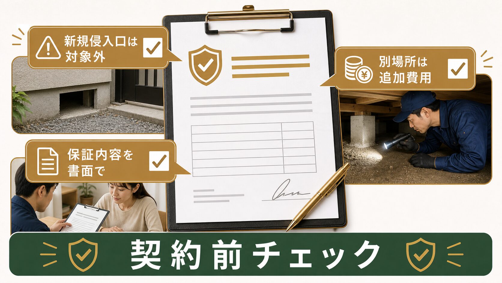 ハウスプロテクトの保証内容を確認するイメージ