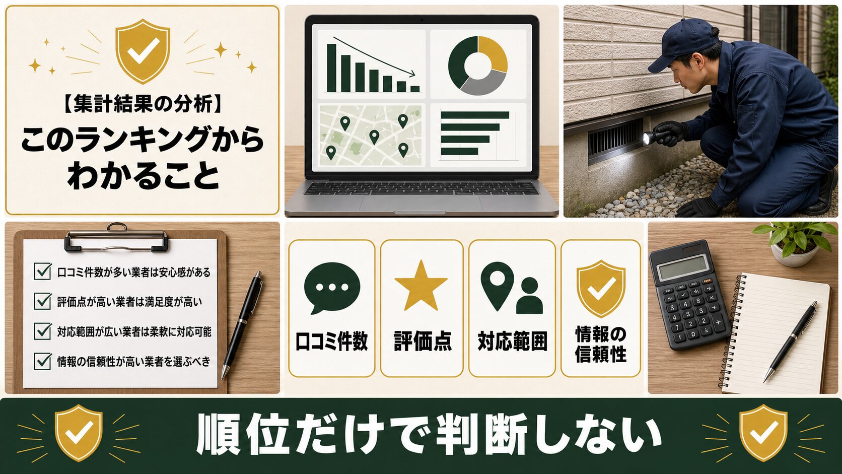 ランキング結果を分析するイメージ
