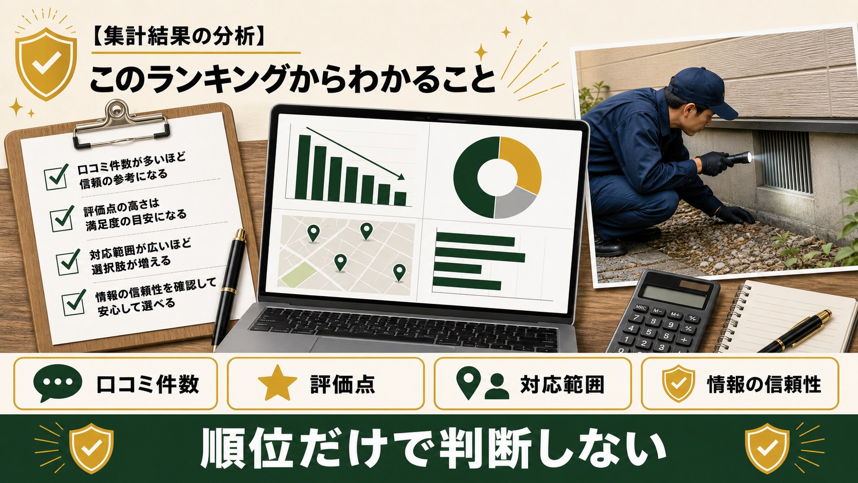 ランキング結果を分析するイメージのイメージ