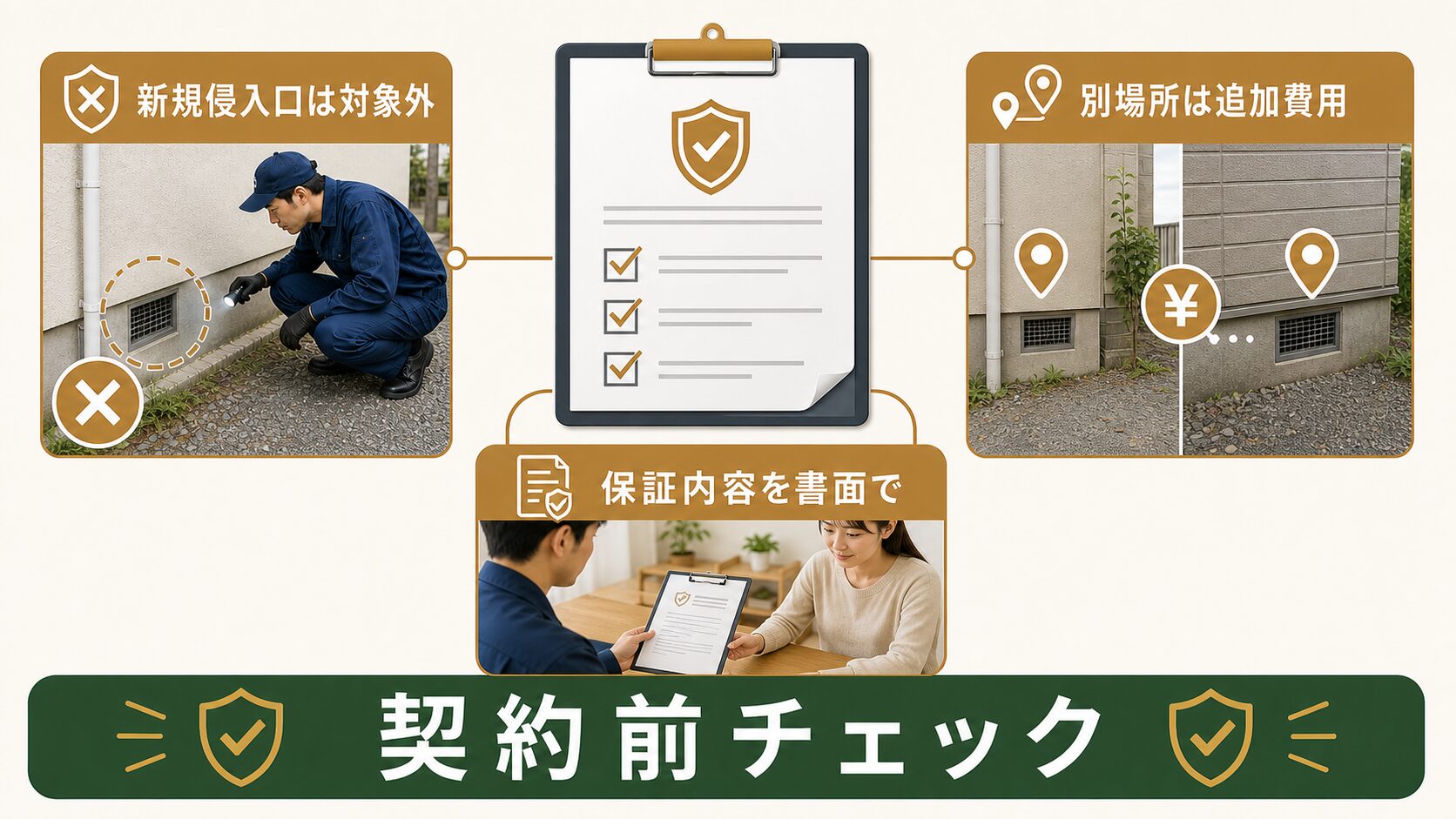 カネシンの保証内容を確認するのイメージ