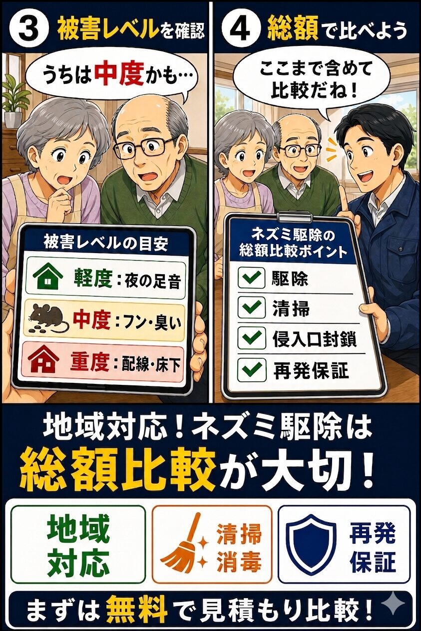 大田区のネズミ駆除で費用を抑える相談方法を解説する漫画2