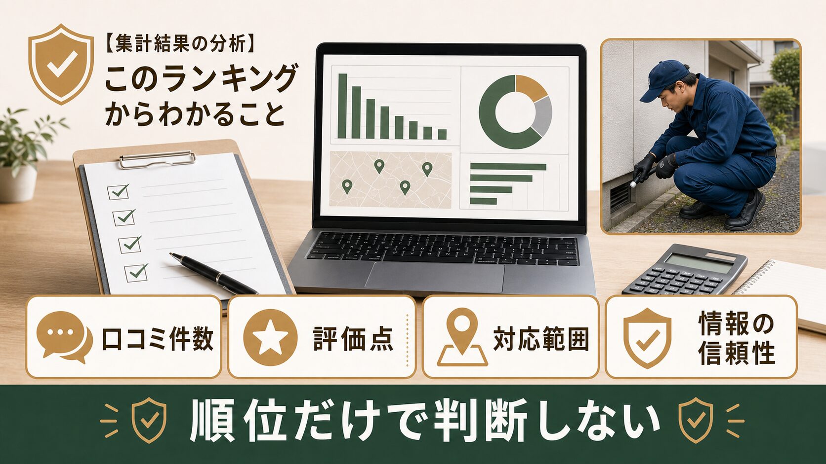 那覇市のネズミ駆除でランキング結果を分析するイメージ