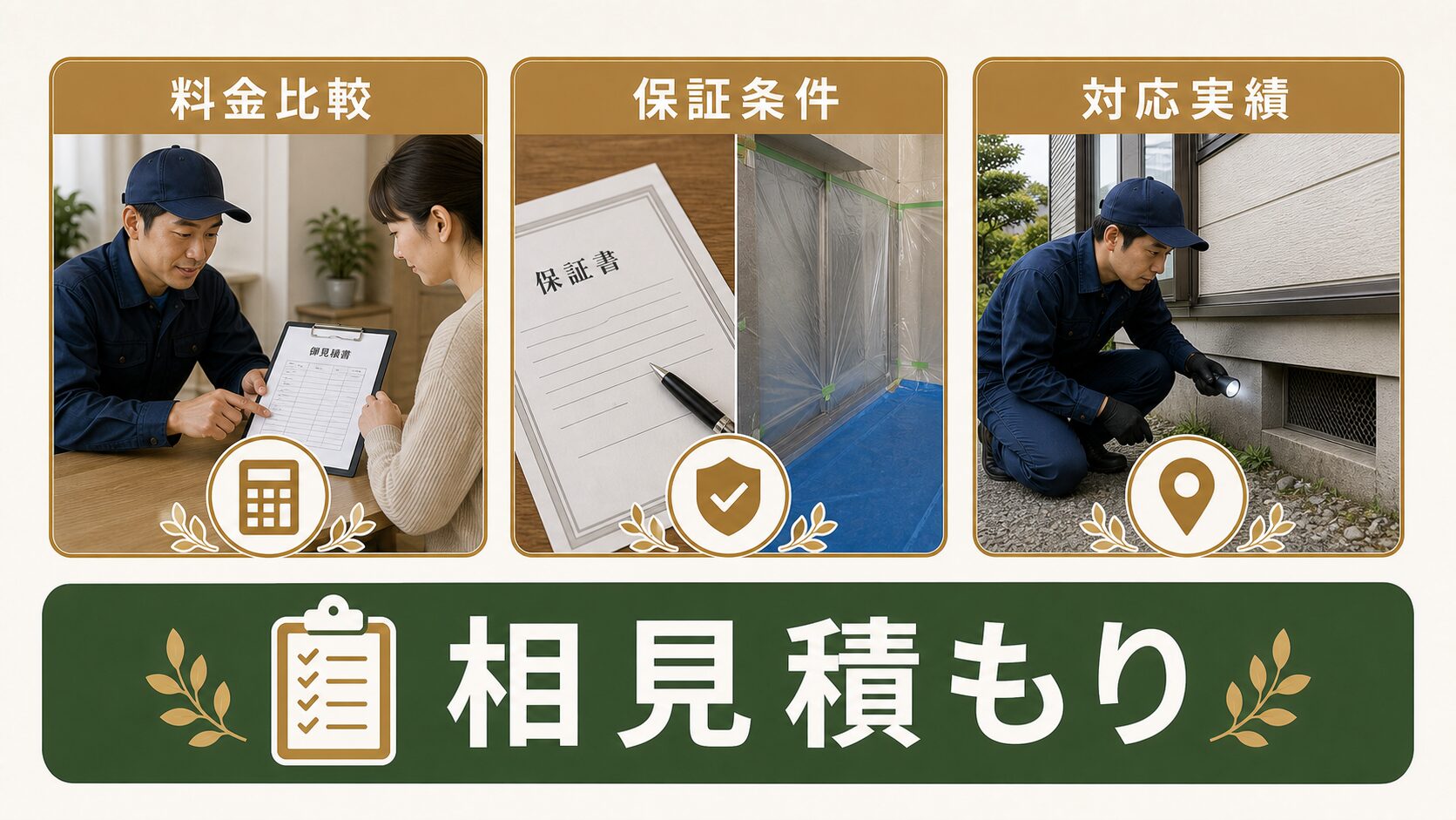 見積書を確認する人のイメージ
