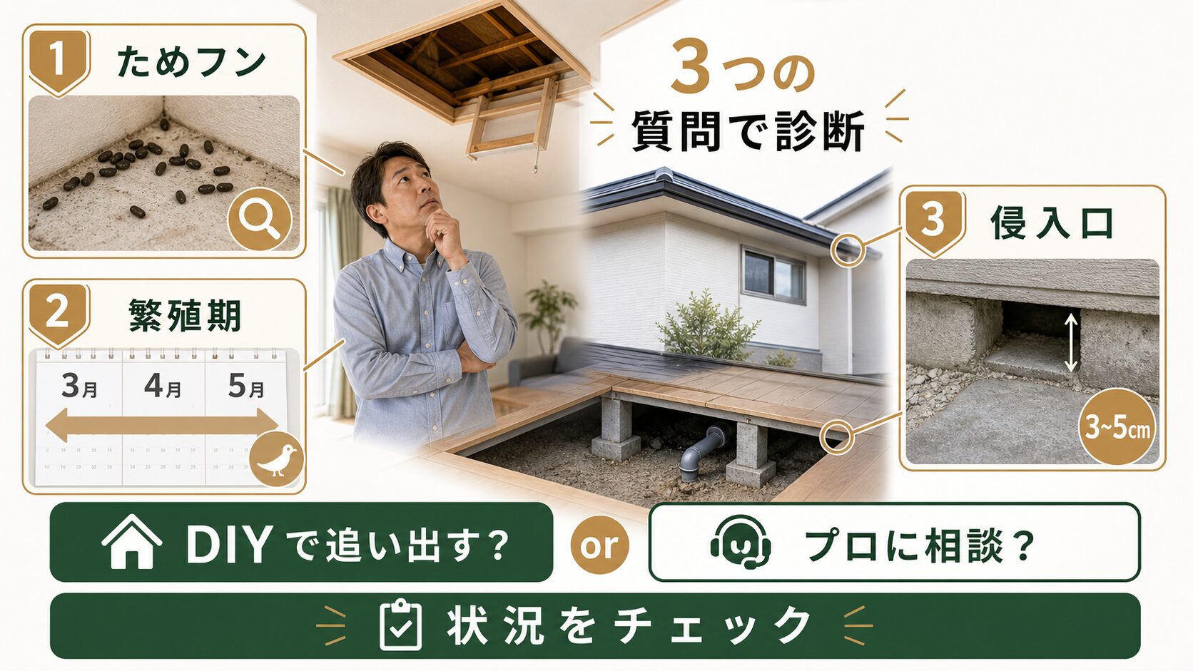 イタチの追い出し診断ツールのイメージ