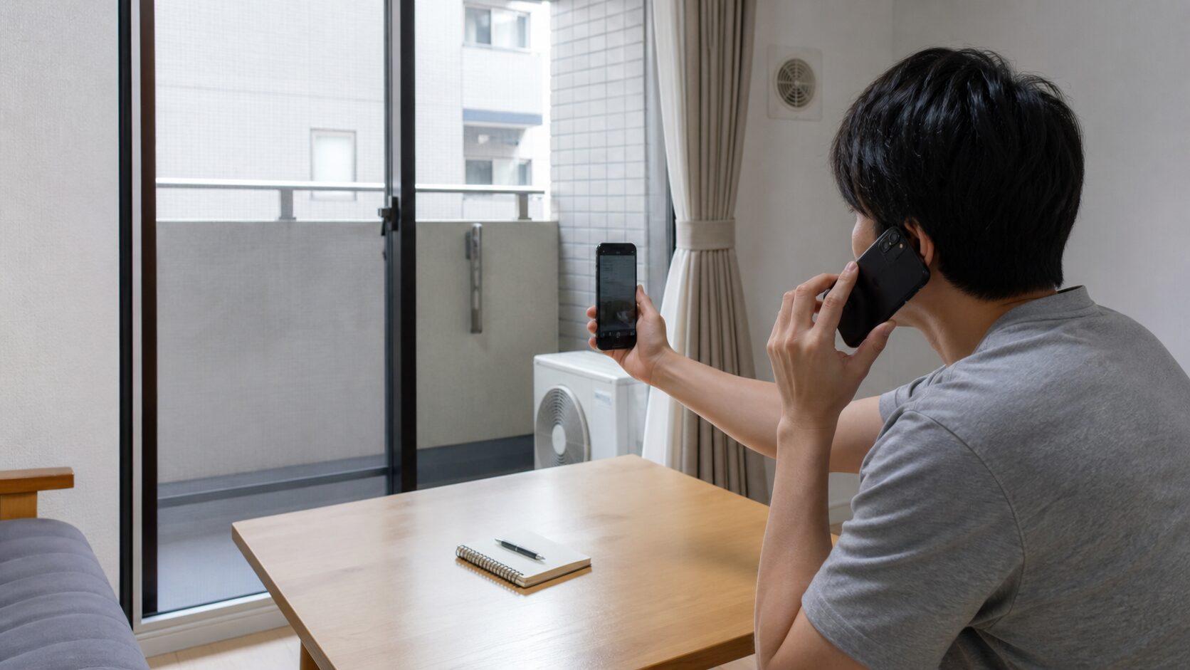 賃貸物件で管理会社に連絡するイメージ