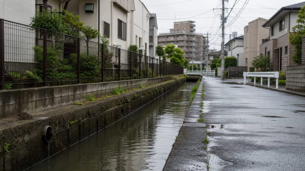 江戸川・真間川に挟まれた市川市の低地エリアのイメージ