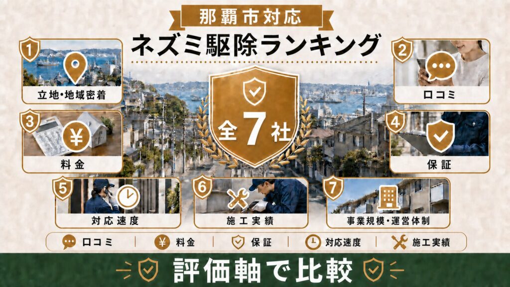 那覇市でネズミ駆除業者をGoogle検索で探すイメージ